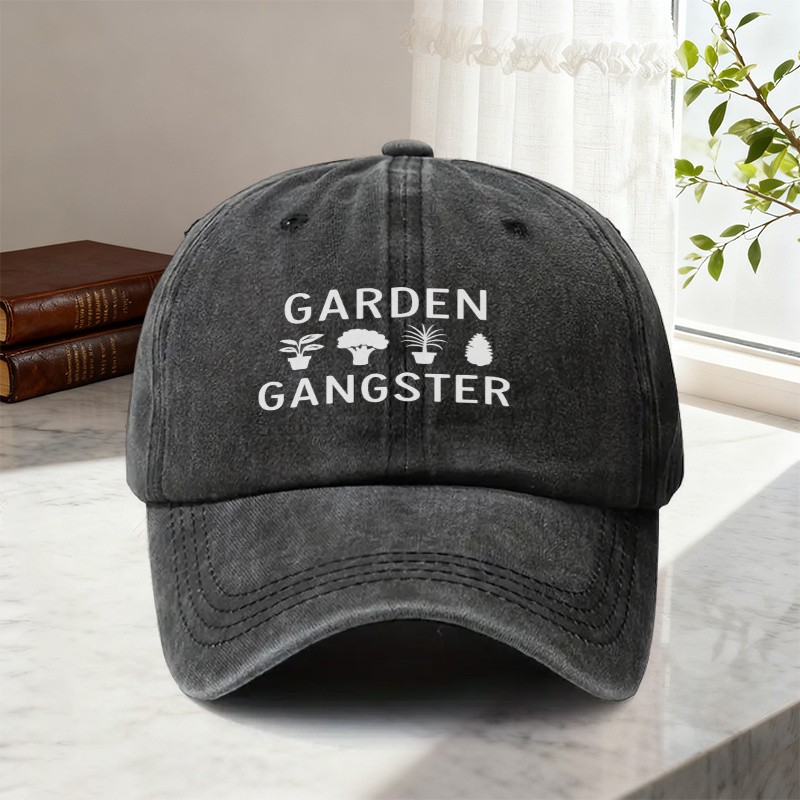 Gardening Tools Logo - 1pc Garden Gangster Adjustable Snapback Cap