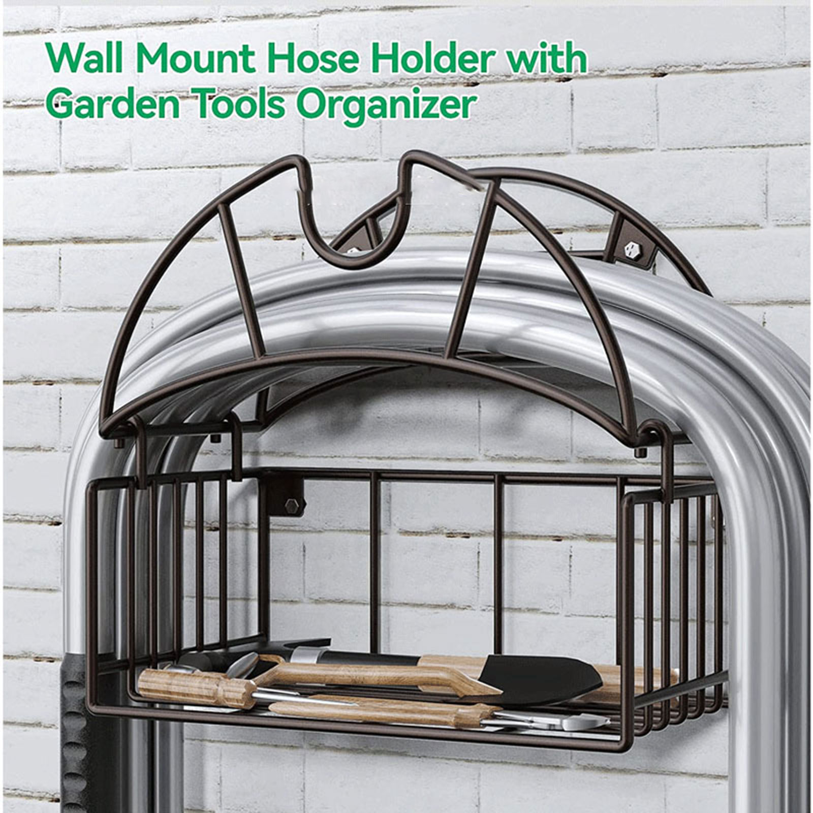 Gardening Tools And Equipment - Wall Mount Garden Hose Holder with