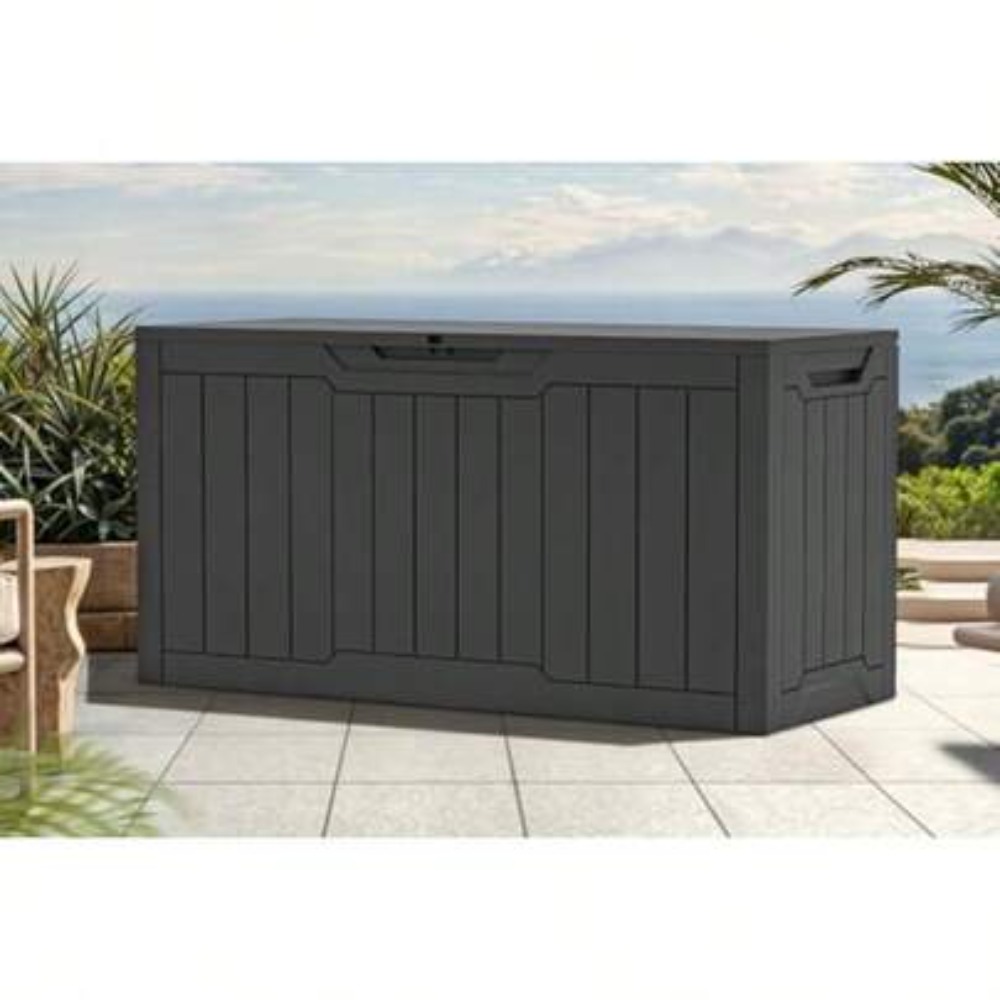 Gardening Tools Wooden - 80 Gallon Waterproof Deck Box Lockable