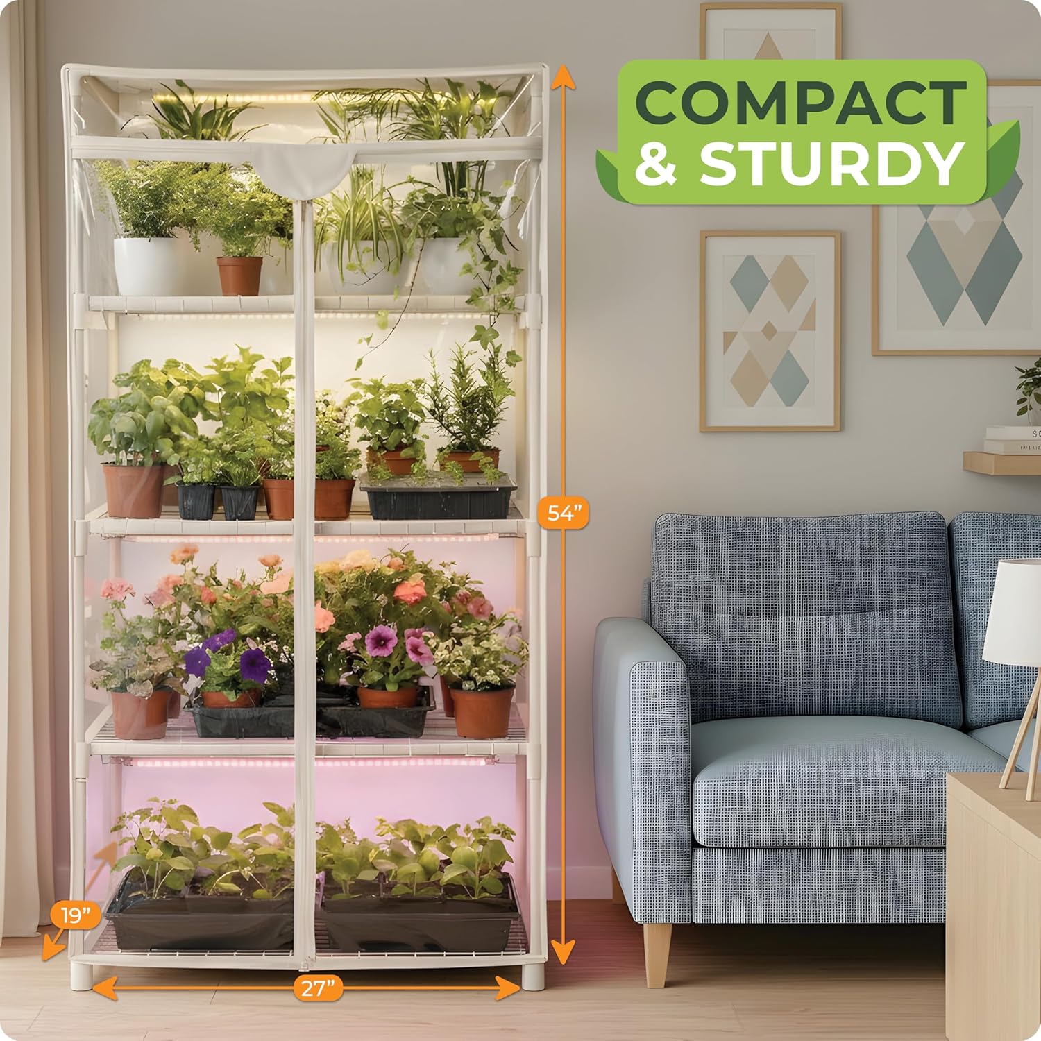 Indoor Plant Growing Mini Gree - Greenhouse Mini Indoor recension och pris