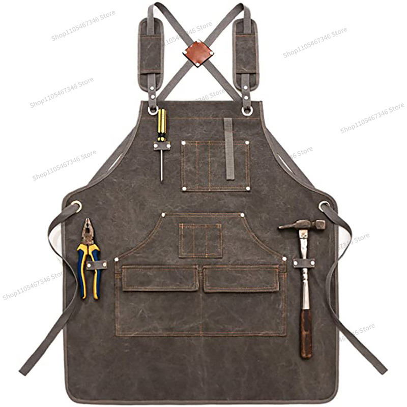 For Thickened Canvas Apron Cus - Gardening Tools Logo recension och pris