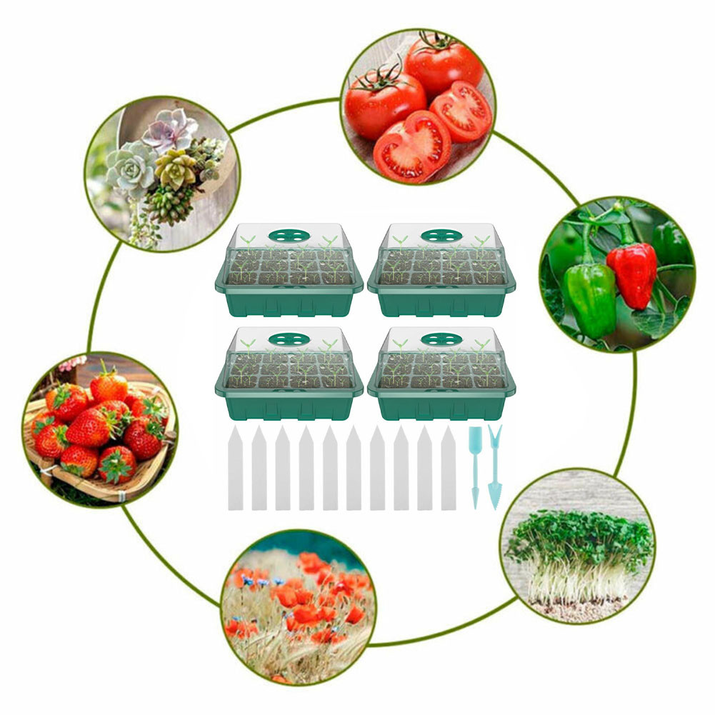 4Pcs Mini Greenhouse 12 Compar - Greenhouse Mini Indoor recension och pris