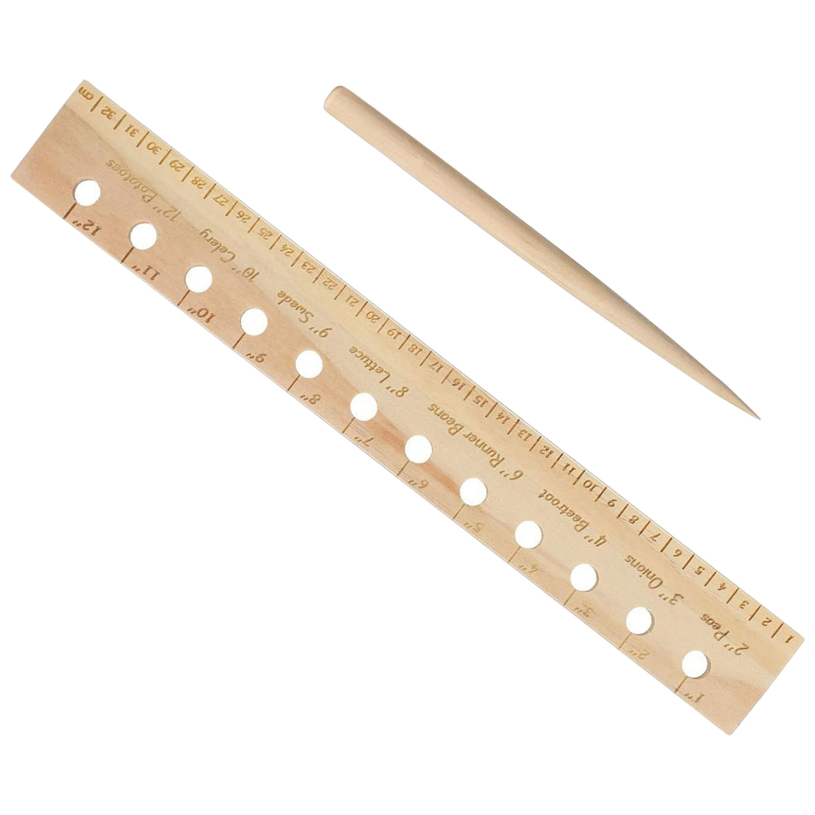 Solid Wood Planting Ruler for  - Gardening Tools Wooden recension och pris