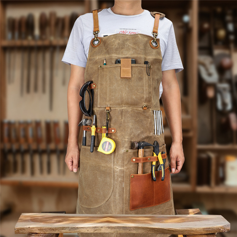 Heavy Industry Waxed Canvas Ap - Gardening Tools Logo recension och pris