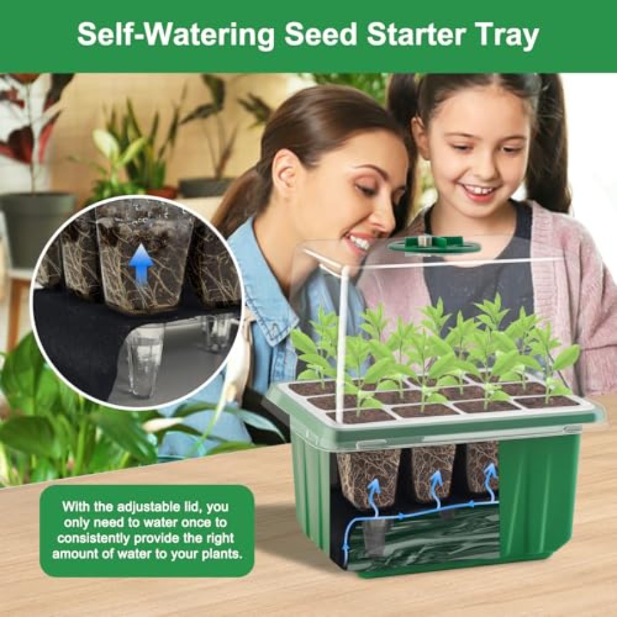 Seed Starter Tray with Light 6 - Greenhouse Mini Indoor recension och pris
