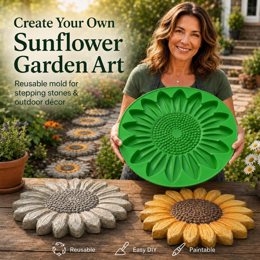 Sunflower Terrace Stone Mold S - Gardening Tools Gifts recension och pris