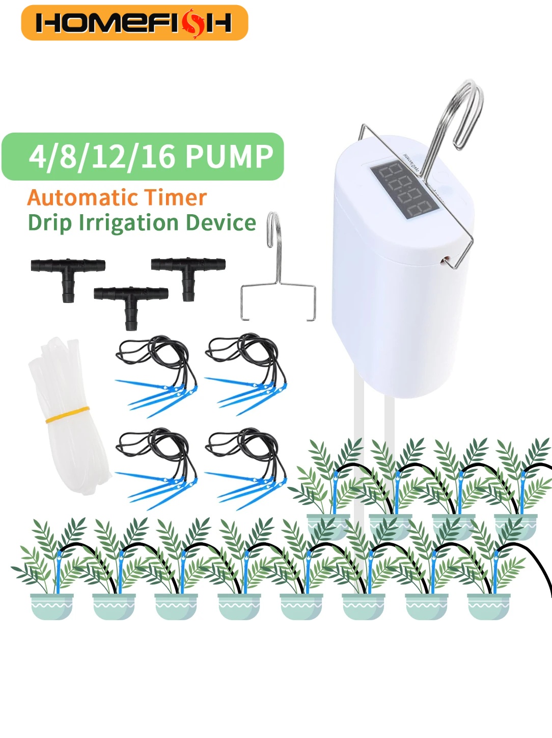 HOMEFISH Automatic Plant Flowe - Gardening Tools Kit For Home Garden recension och pris