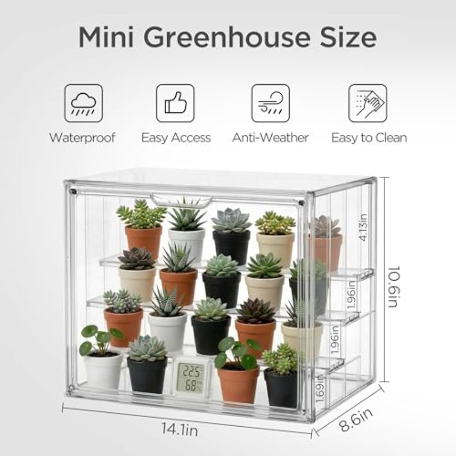 Indoor tabletop mini greenhous - Greenhouse Mini Indoor recension och pris