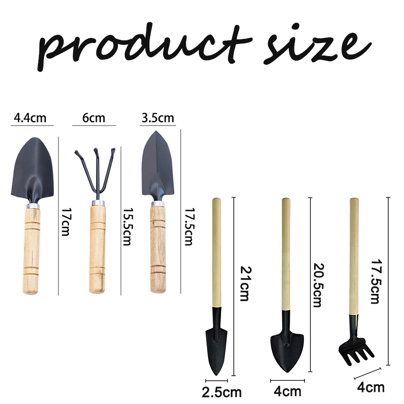 3Pcs Mini Gardening Tool Set w - Gardening Tools Wooden recension och pris