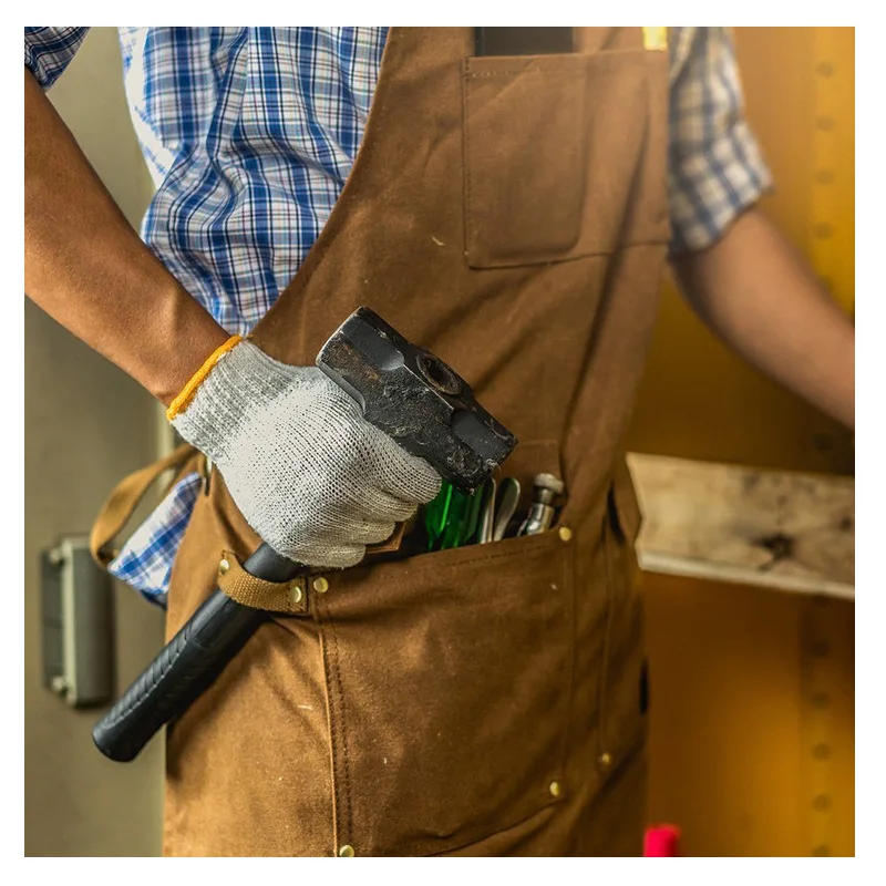 Thickened Canvas Apron Waterpr - Gardening Tools Logo recension och pris