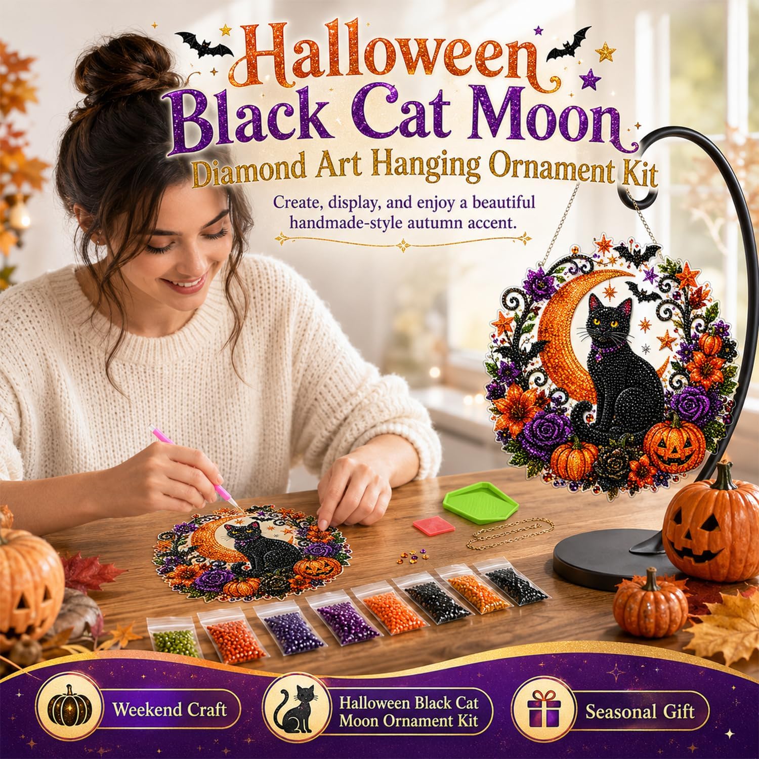 Halloween Pumpkins Diamond Art - Gardening Tools Diy recension och pris
