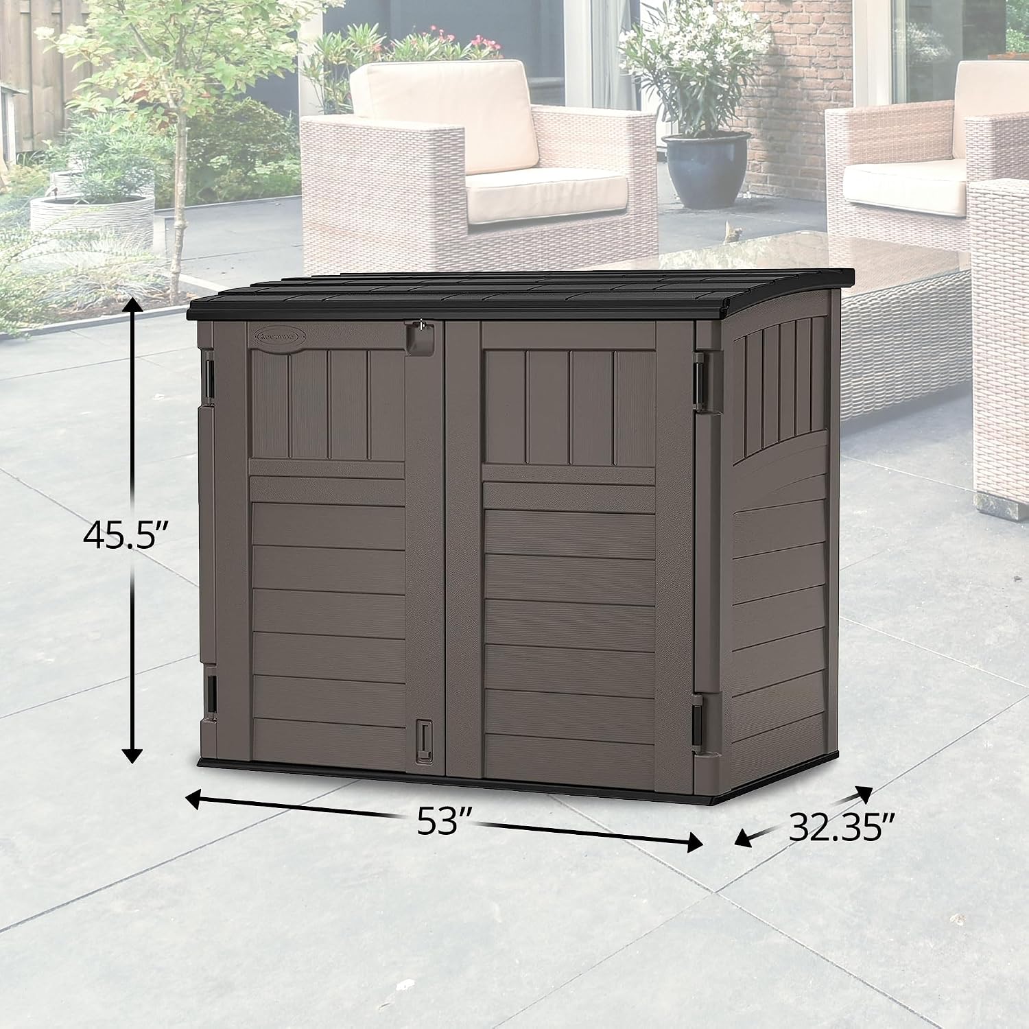 Outdoor Storage Shed For Backy - Gardening Tools And Equipment recension och pris