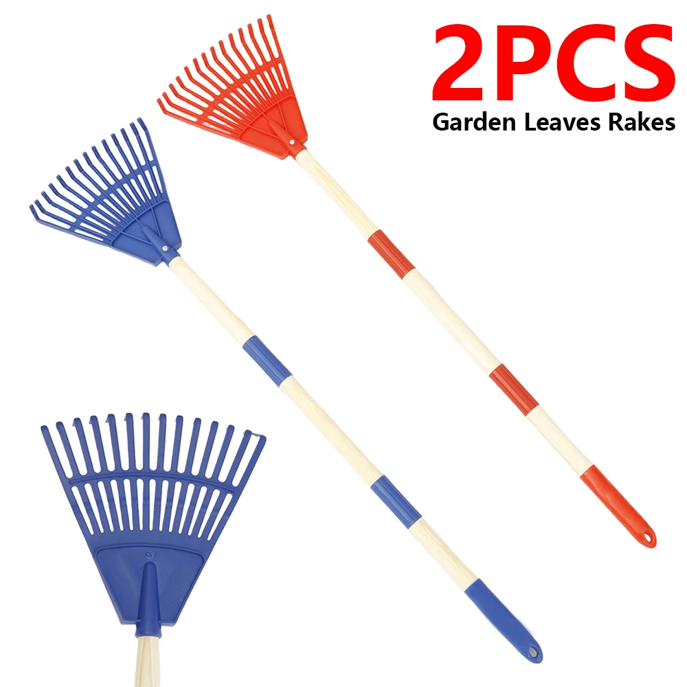 2Pcs Kids Leaf Rake Adjustable - Gardening Tools For 8 Year Olds recension och pris
