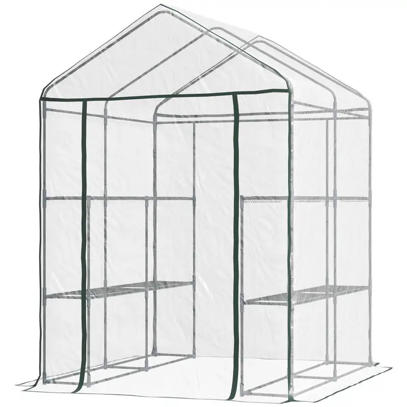Outsunny 5' x 5' x 6' Mini Wal - Greenhouse Mini Indoor recension och pris