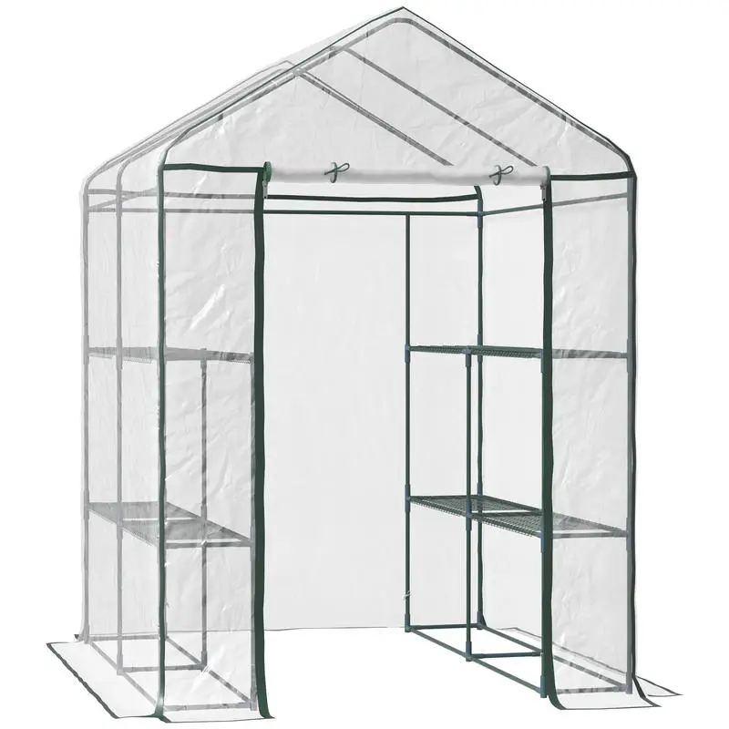 Outsunny 5' x 5' x 6' Mini Wal - Greenhouse Mini Indoor recension och pris