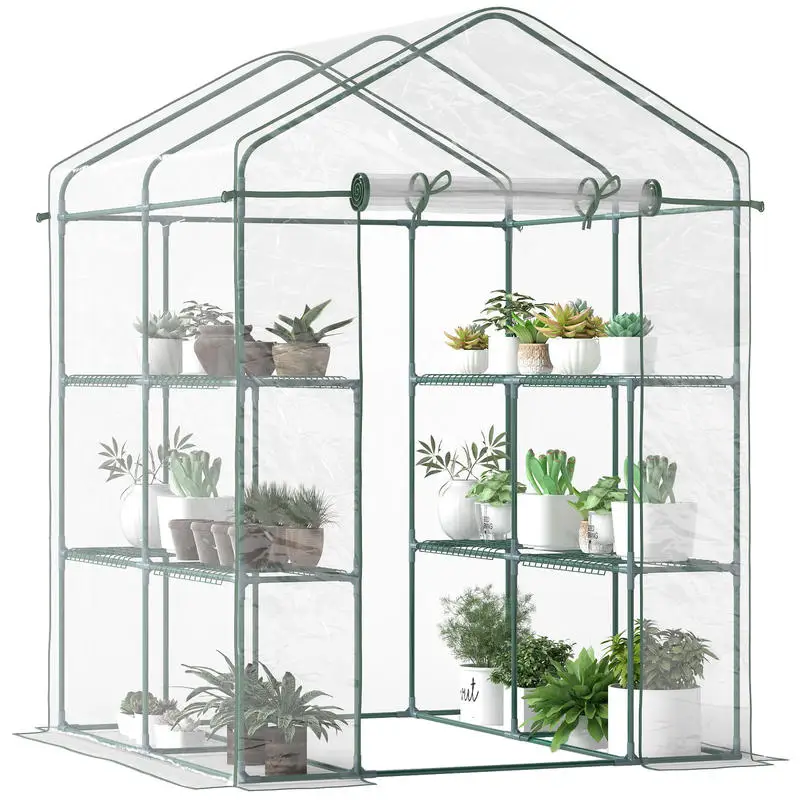 Outsunny 5' x 5' x 6' Mini Wal - Greenhouse Mini Indoor recension och pris