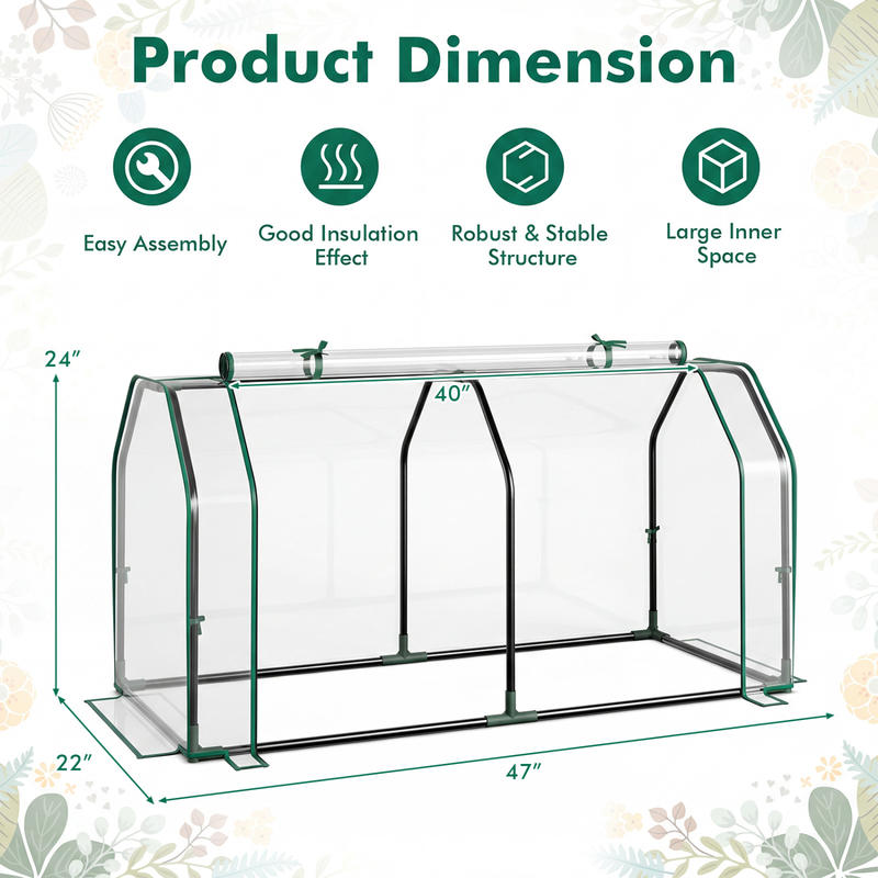 Portable Mini Greenhouse With  - Greenhouse Mini Indoor recension och pris