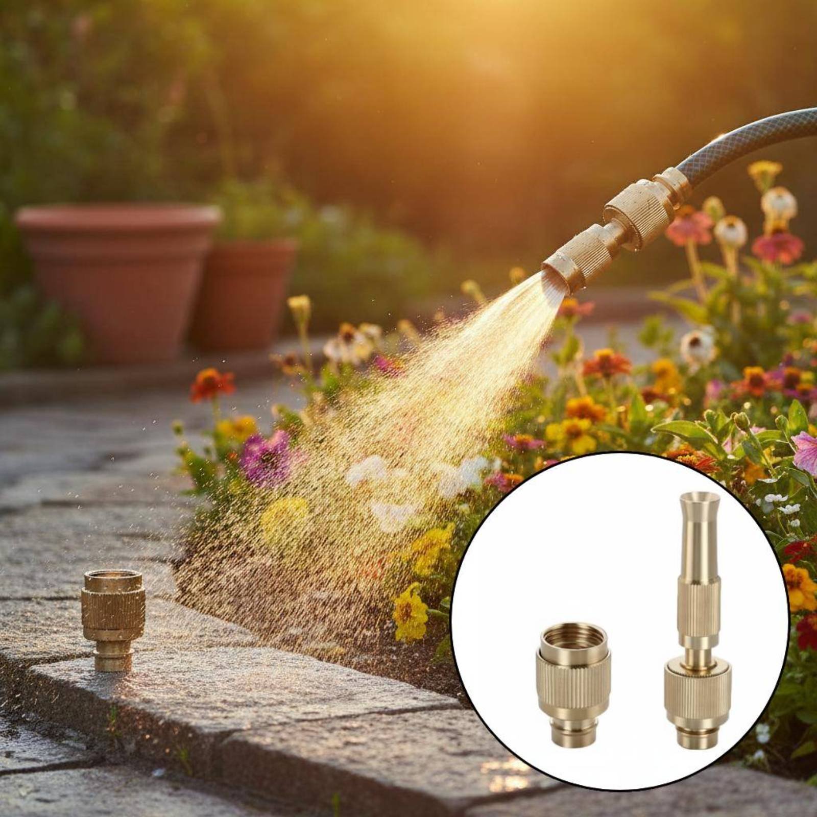 Brass Water Universal Connecto - Gardening Tools And Equipment recension och pris