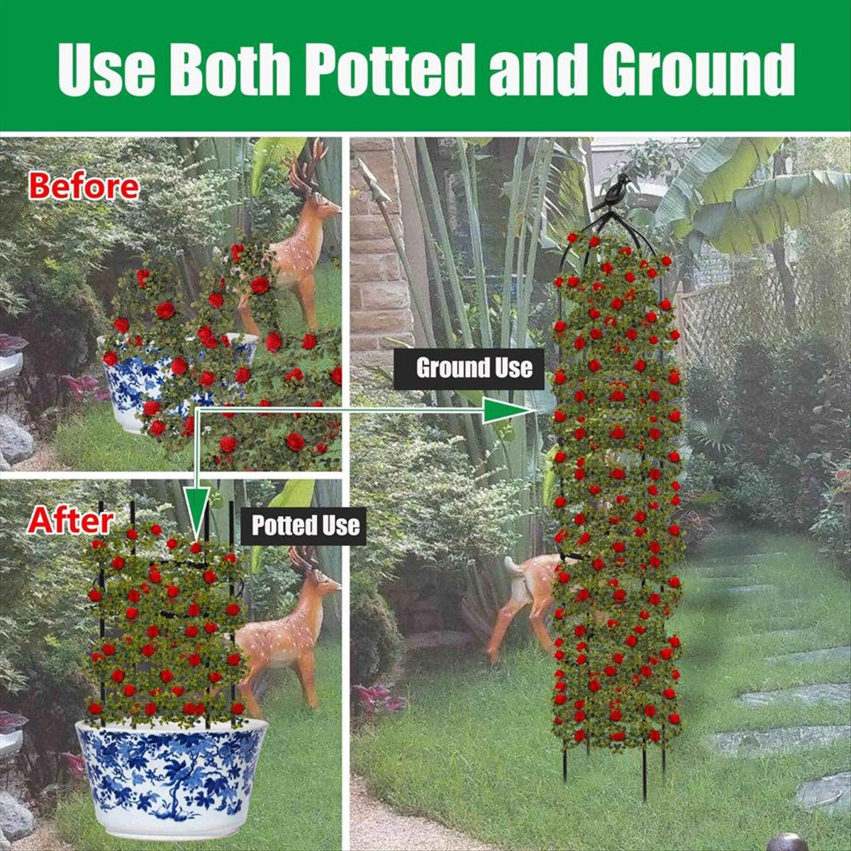 AT16 Climbing Plant Obelisk Tr - Gardening Hand Tools B&Q recension och pris
