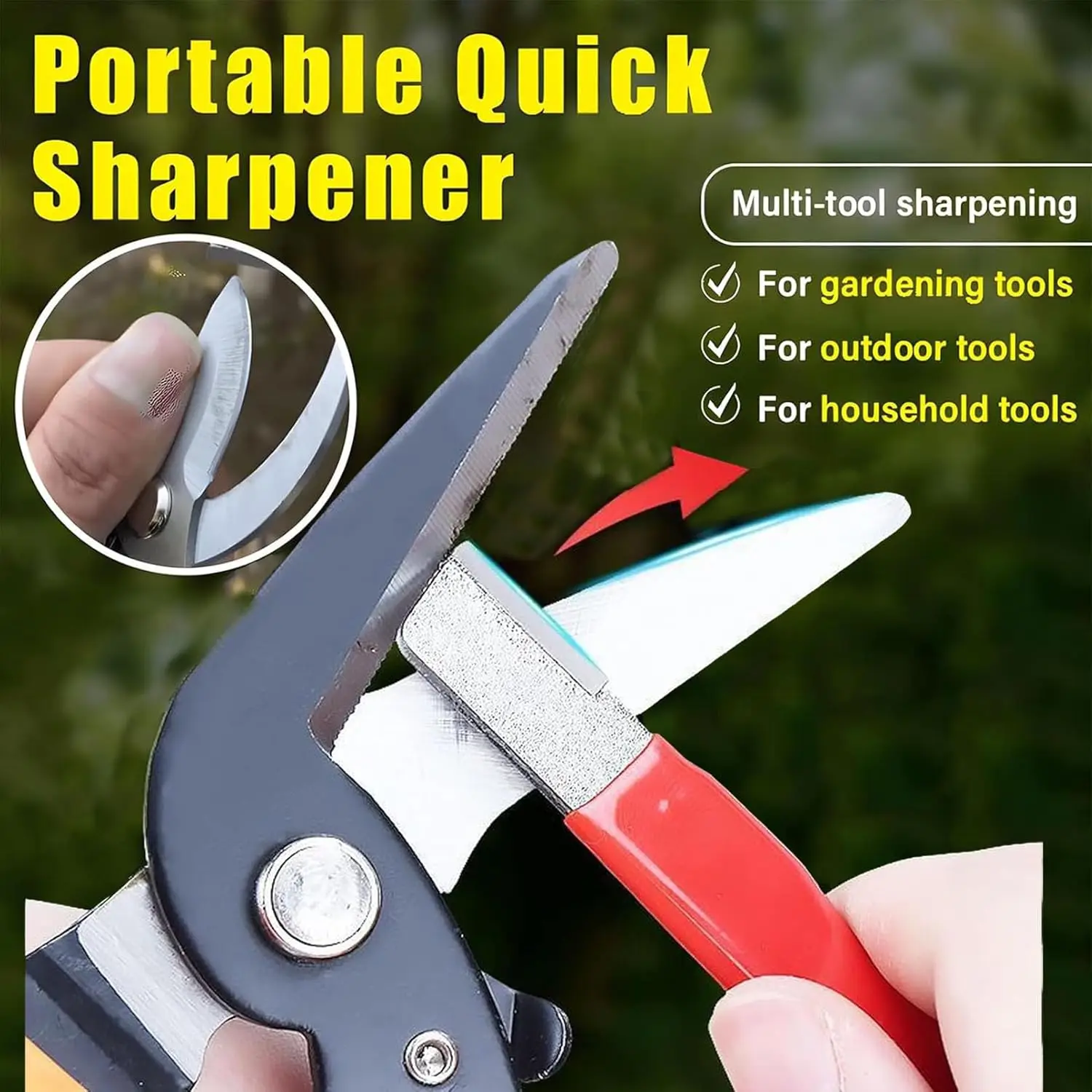 Portable Quick Sharpener Manua - Gardening Tools Knife recension och pris