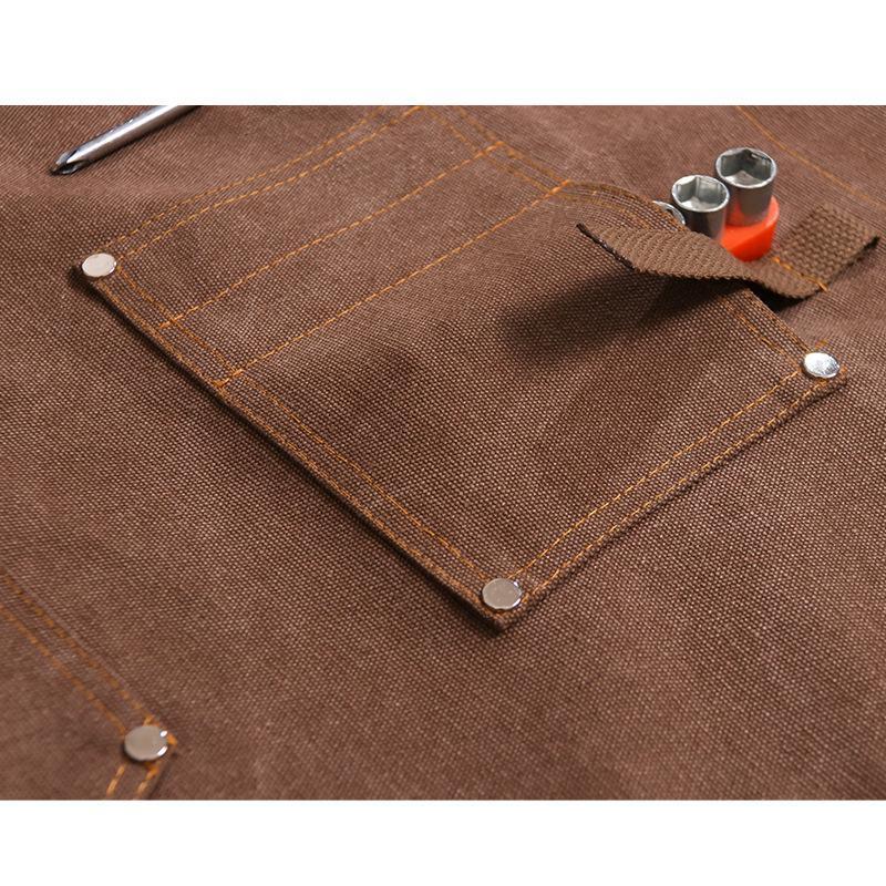 Canvas Apron With Printed Logo - Gardening Tools Logo recension och pris