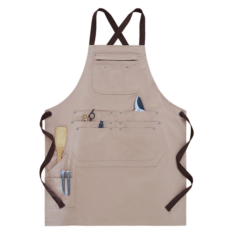 Multi Pocket Tool Apron Cotton - Gardening Tools Logo recension och pris