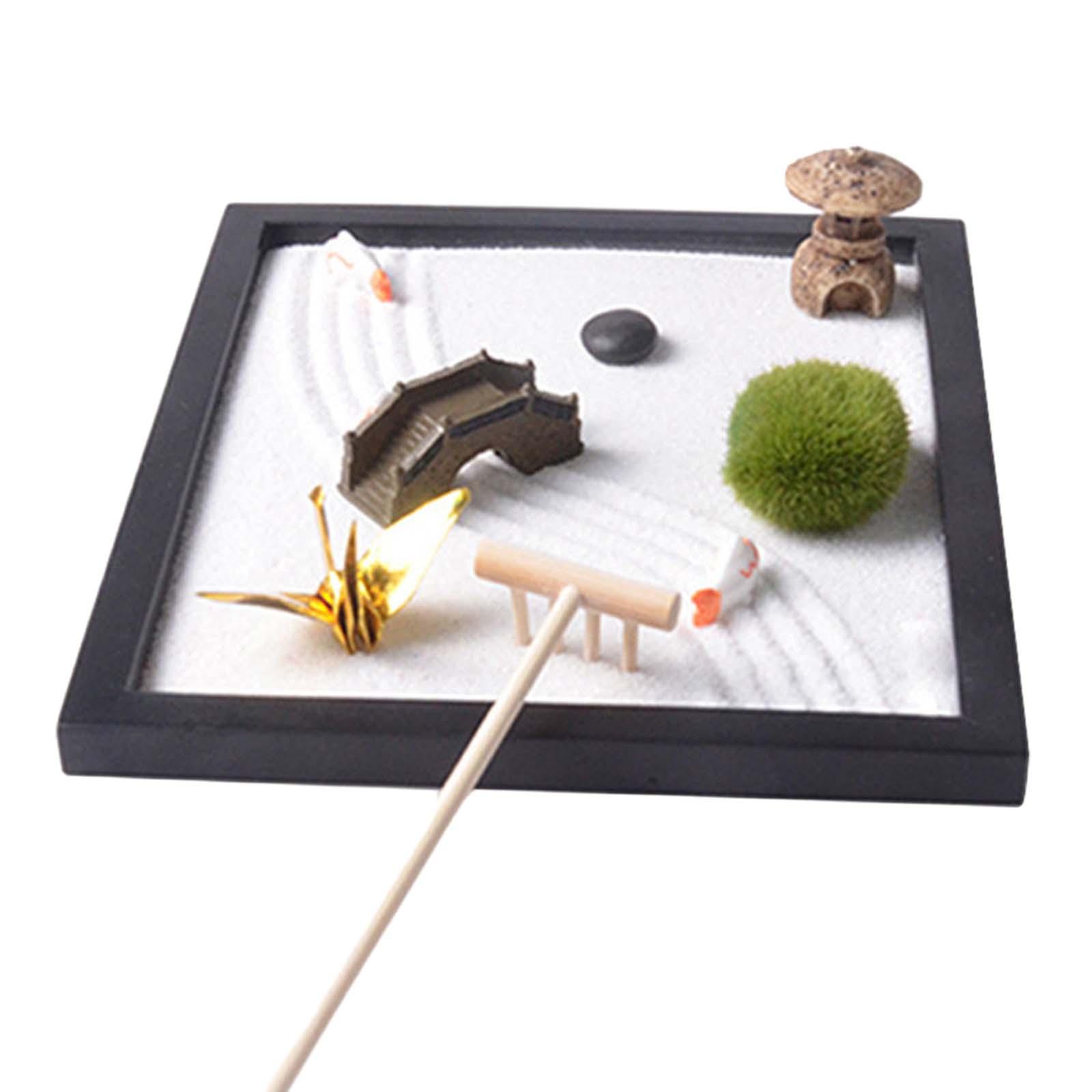 Zen Garden Sand Tray for Desk  - Gardening Tools Kit For Home Garden recension och pris