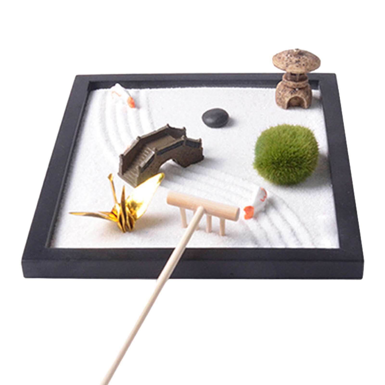 Zen Garden Sand Tray for Desk  - Gardening Tools Kit For Home Garden recension och pris