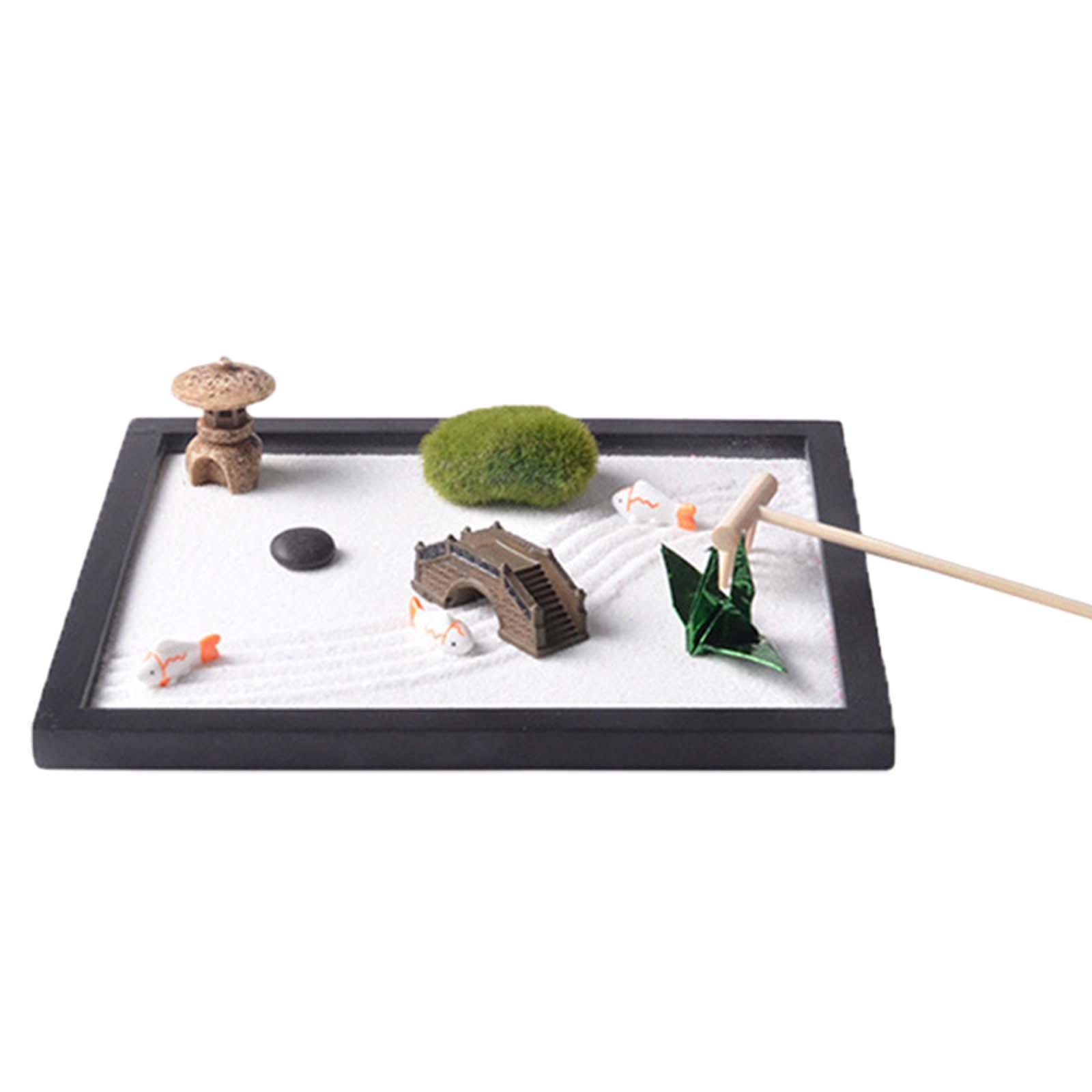 Zen Garden Sand Tray for Desk  - Gardening Tools Kit For Home Garden recension och pris