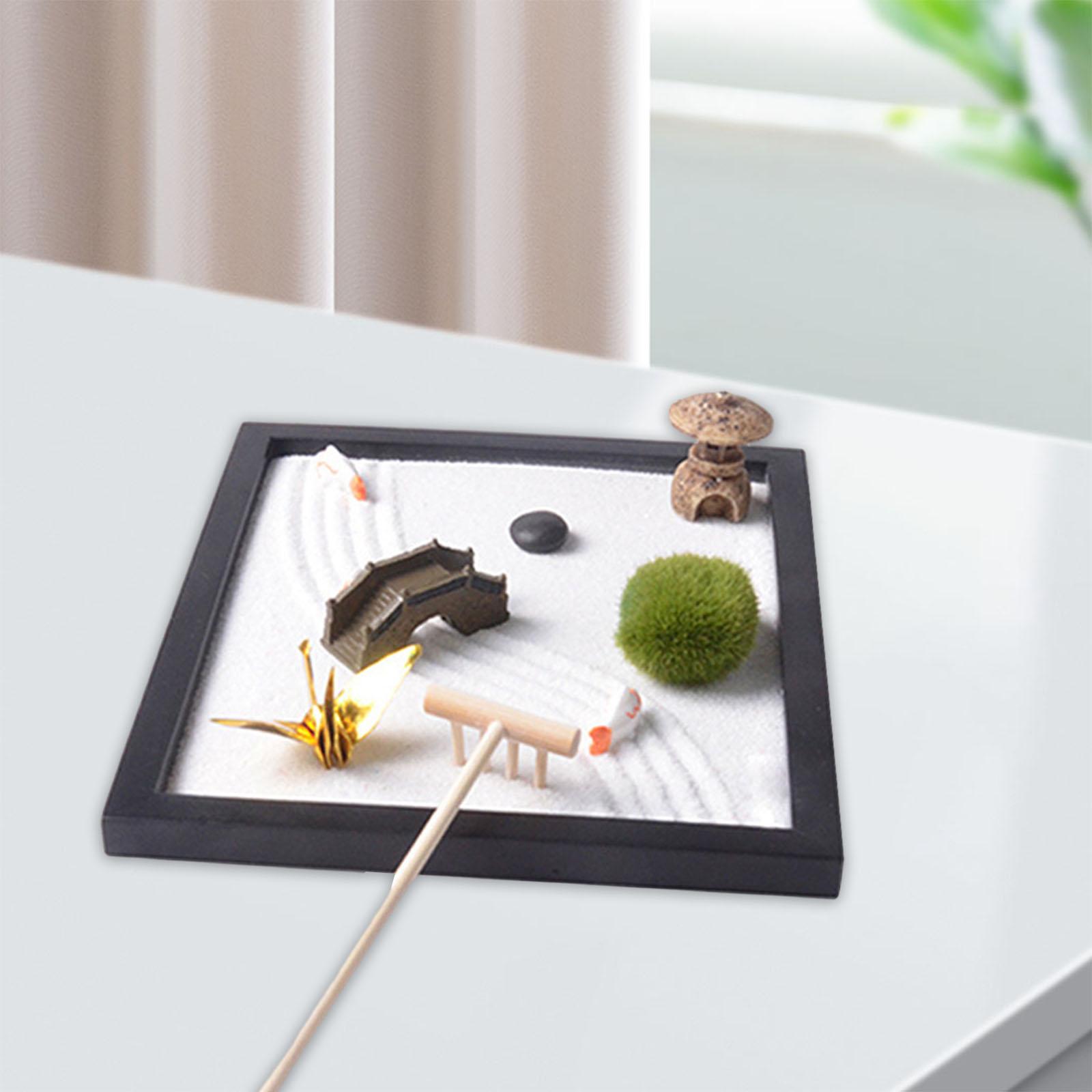 Zen Garden Sand Tray for Desk  - Gardening Tools Kit For Home Garden recension och pris