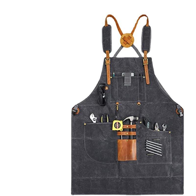 Men Canvas Apron Multifunction - Gardening Tools Logo recension och pris