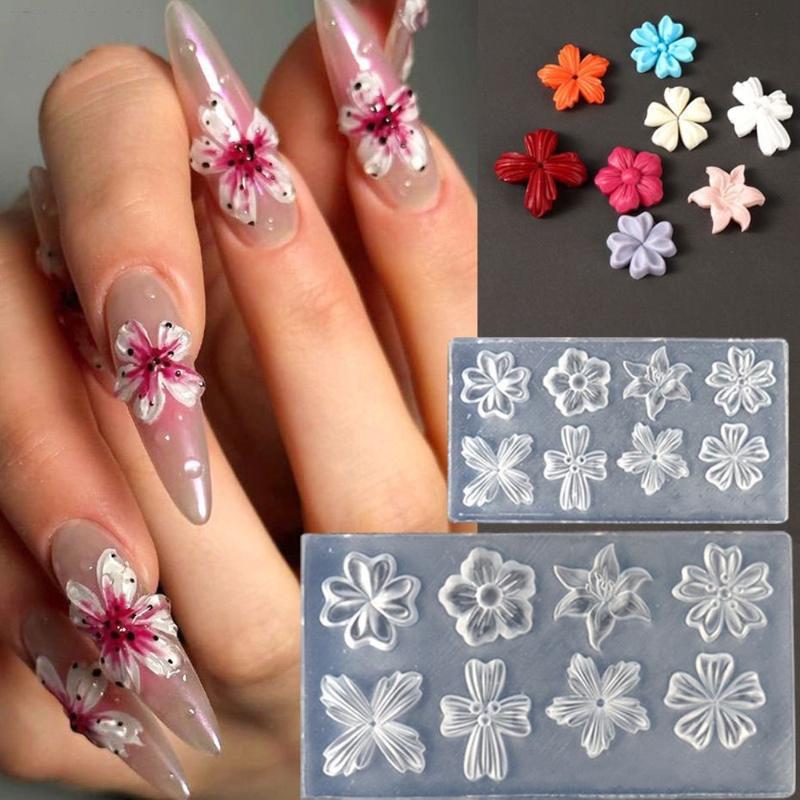 New Flower Nail Art Mold 3D Si - Gardening Tools Diy recension och pris