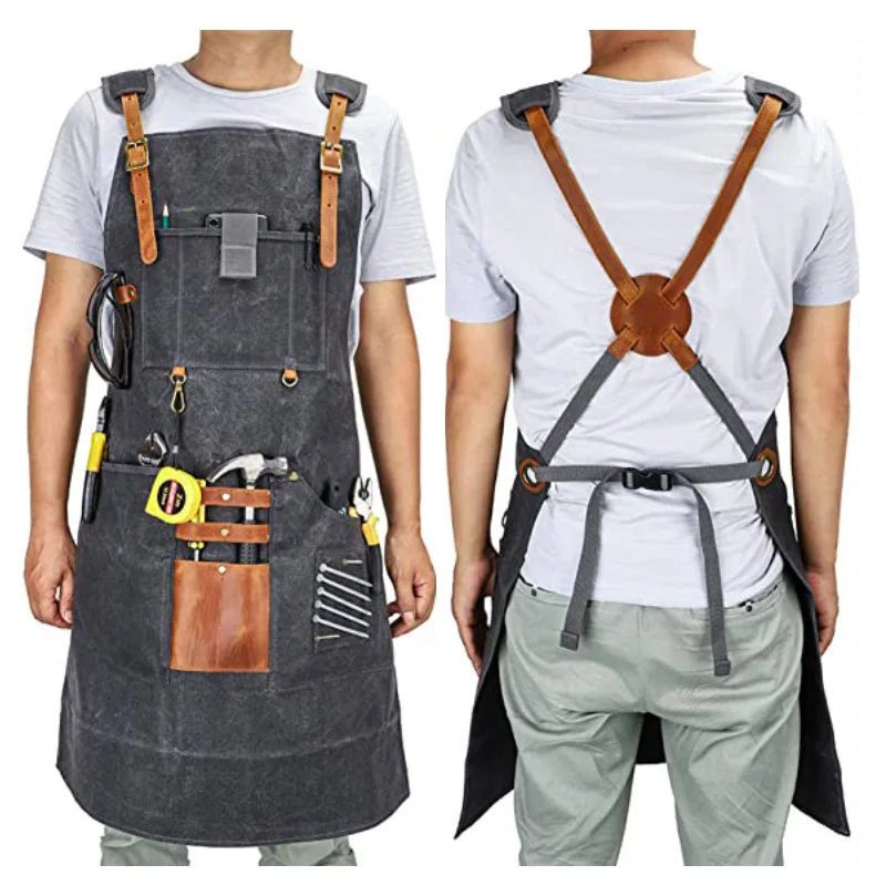 Canvas Apron Waterproof Tool A - Gardening Tools Logo recension och pris