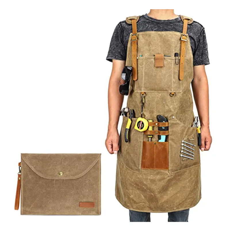 Canvas Apron Waterproof Tool A - Gardening Tools Logo recension och pris