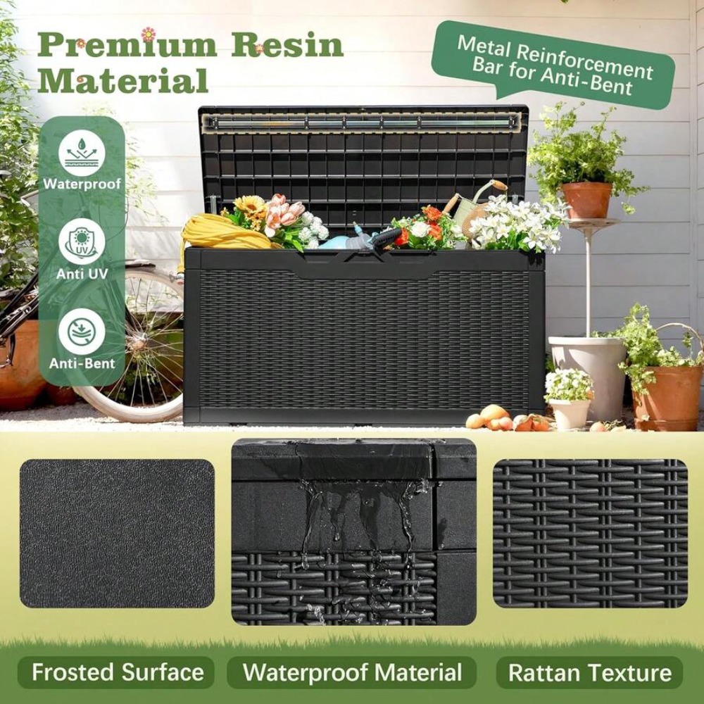 80 Gallon Outdoor Storage Box  - Gardening Tools Wooden recension och pris
