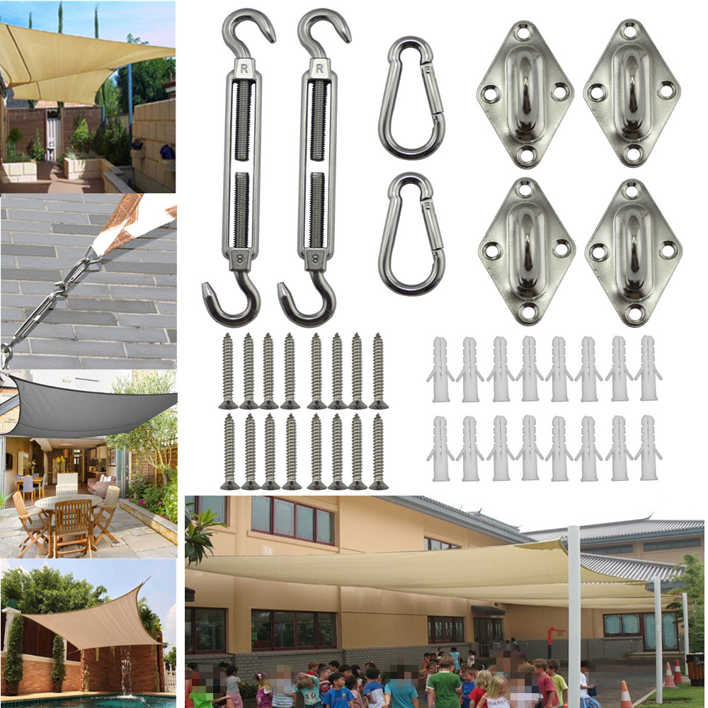 Stainless Steel Sun Shade Sail - Gardening Tools Kit For Home Garden recension och pris