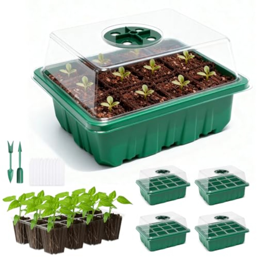 5 Packs Seed Starter Tray with - Greenhouse Mini Indoor recension och pris