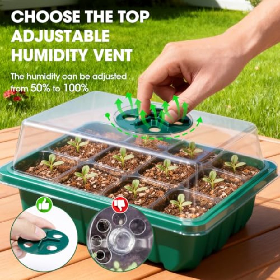 5 Packs Seed Starter Tray with - Greenhouse Mini Indoor recension och pris
