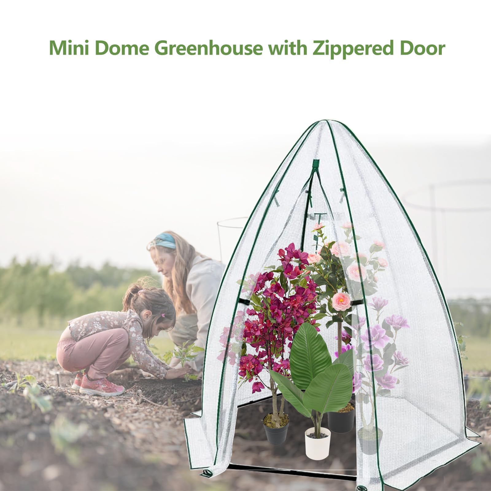 54x54x71 Mini Hexagonal Greenh - Greenhouse Mini Indoor recension och pris