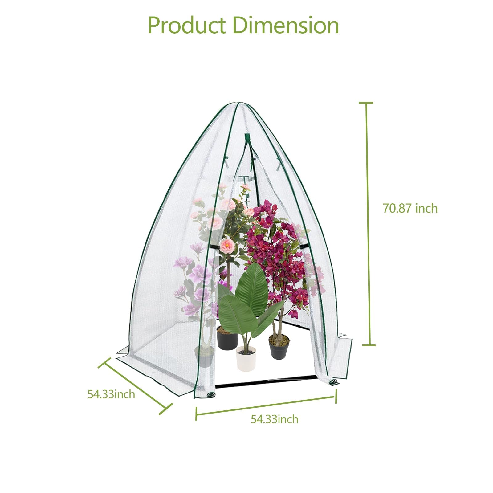 54x54x71 Mini Hexagonal Greenh - Greenhouse Mini Indoor recension och pris
